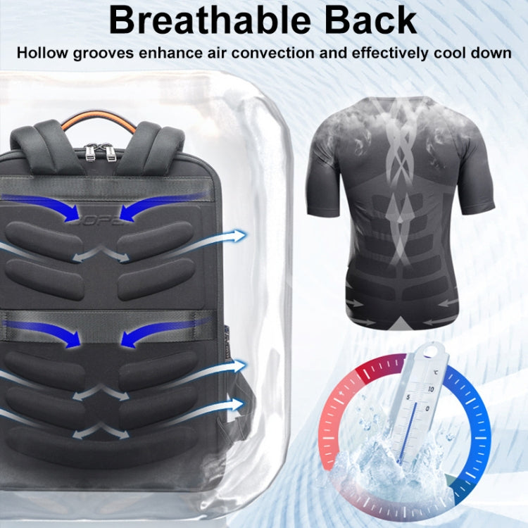 Bopai 61-53111 Large-capacity Waterproof Business Laptop Backpack With USB+Type-C Port, 61-53111