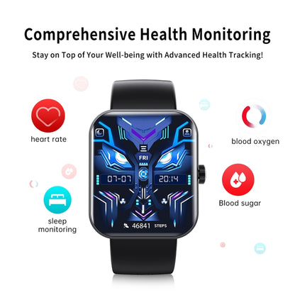 F16 2.0-inch IP67 Waterproof Health Monitoring Bluetooth Call Smart Watch