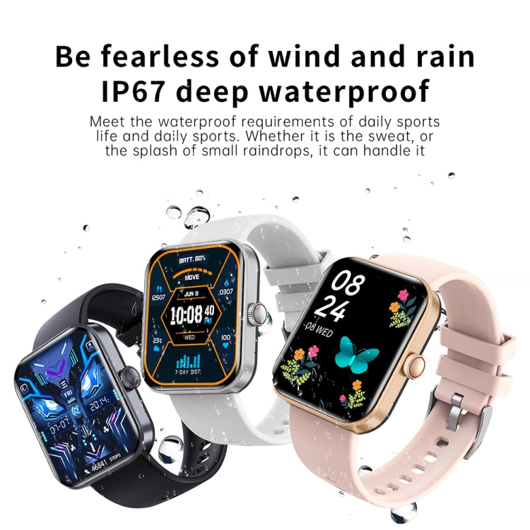 F16 2.0-inch IP67 Waterproof Health Monitoring Bluetooth Call Smart Watch