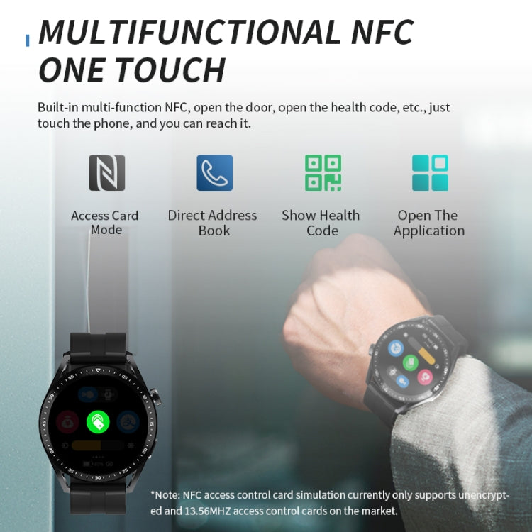 HW28 1.39-inch IP67 Waterproof Health Monitoring Bluetooth Call Smart Watch with NFC Payment