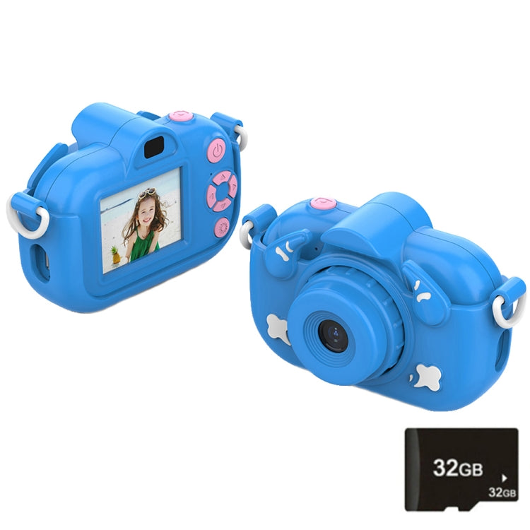 DC501 2.0-Inch 4X Zoom HD Digital Camera Mini Children Photography Camera, Pink, Blue, Yellow, Blue+32G, Yellow+32G