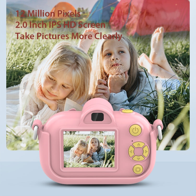 DC501 2.0-Inch 4X Zoom HD Digital Camera Mini Children Photography Camera, Pink, Blue, Yellow, Blue+32G, Yellow+32G