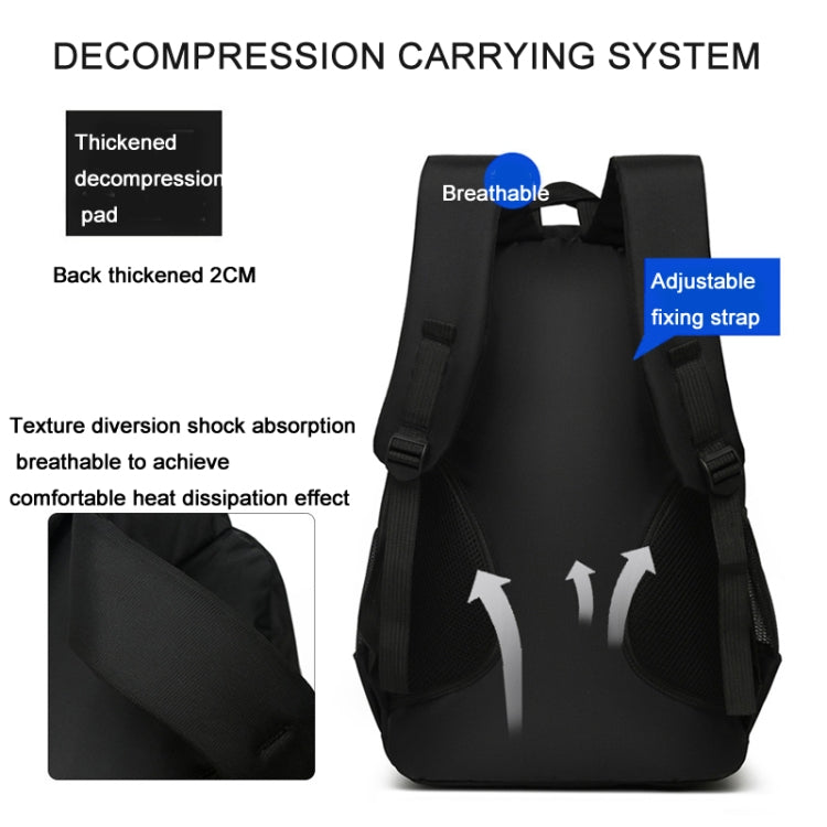 Men Backpack Nylon Oxford Knapsack Large Capacity Student Schoolbag