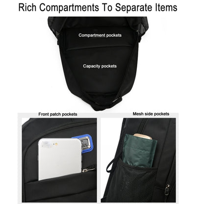 Men Backpack Nylon Oxford Knapsack Large Capacity Student Schoolbag