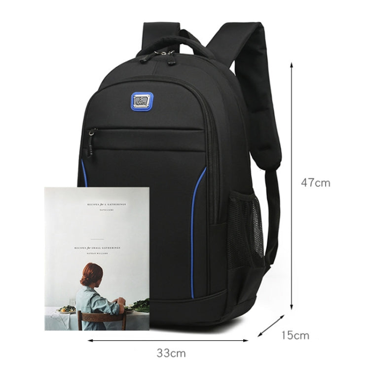 Men Backpack Nylon Oxford Knapsack Large Capacity Student Schoolbag