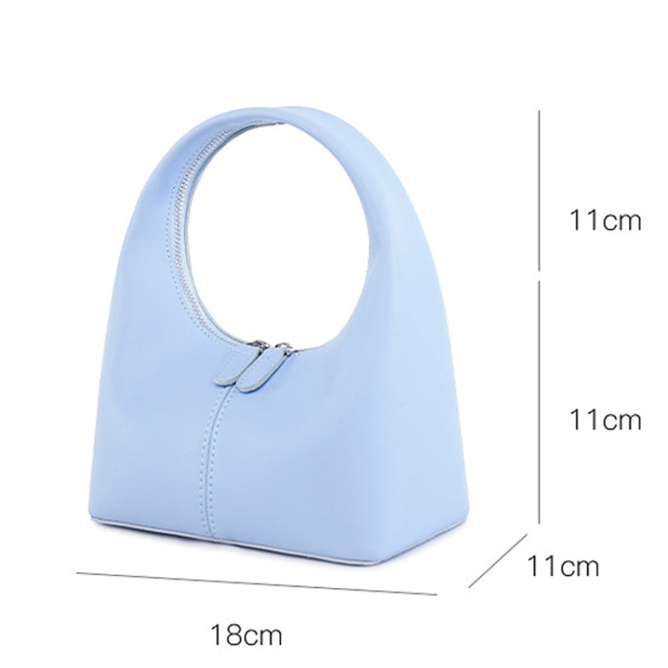 Simple Niche Leather Women Bag Pure Color Design Texture Handbag