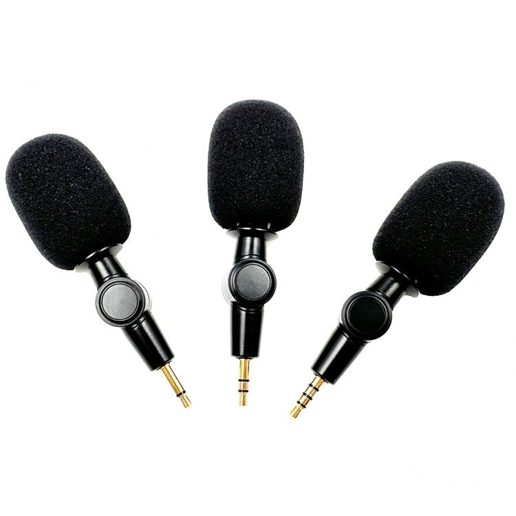 Mobile Phone Live Broadcast Microphone, Pro 3.5 Straight Head 3-section Plug (Sponge Cover), Pro 3.5 Straight Head 4-section Plug (Sponge Cover), Pro 3.5 Straight Head 2-section Plug (Sponge Cover), Pro 3.5 Straight 3-section Plug (Rabbit Fur Cover)