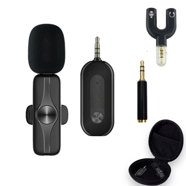 Elebest 3.5mm Wireless Lavalier Microphone Mini Clip-On Mic, One Drag One Set 1, One Drag One Set 2, One Drag One Set 3, One Drag Two Set 4