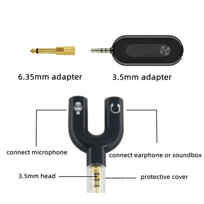 Elebest 3.5mm Wireless Lavalier Microphone Mini Clip-On Mic, One Drag One Set 1, One Drag One Set 2, One Drag One Set 3, One Drag Two Set 4