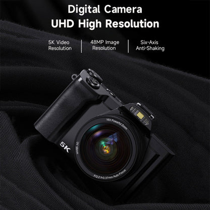 DC-201S 5K/30FPS 3.5-Inch 16X Six-Axis Anti-Shake HD Digital Camera With UV Lens, EU Plug, US Plug, UK Plug