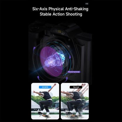 DC-201S 5K/30FPS 3.5-Inch 16X Six-Axis Anti-Shake HD Digital Camera With UV Lens, EU Plug, US Plug, UK Plug