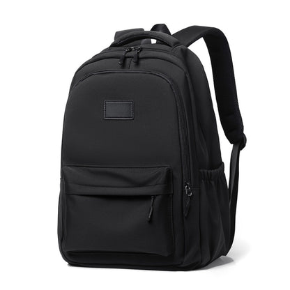 Solid Color Backpack Teenager School Bag Travel Shoulder Bag For Men Women