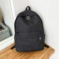 Women Solid Color Backpack Simple Travel Commuter Bag Satchel