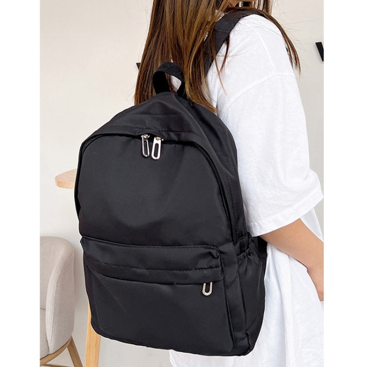 Women Solid Color Backpack Simple Travel Commuter Bag Satchel