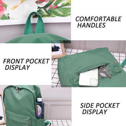 Women Solid Color Backpack Simple Travel Commuter Bag Satchel