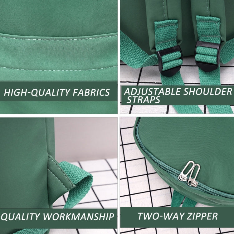 Women Solid Color Backpack Simple Travel Commuter Bag Satchel