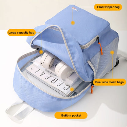 Lightweight Sports Mountaineering Bag Portable Folding Double Shoulder Backpack