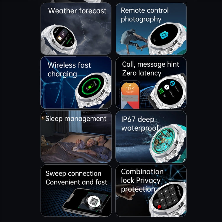 WS-37 1.43-Inch AMOLED IP67 Waterproof Health Monitoring Bluetooth Call Smart Watch