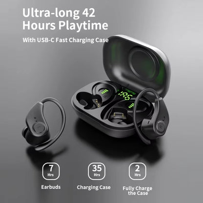Bluedio S6 Sports Wireless Stereo Bluetooth Earphones With Battery Level Display Charging Bin, S6