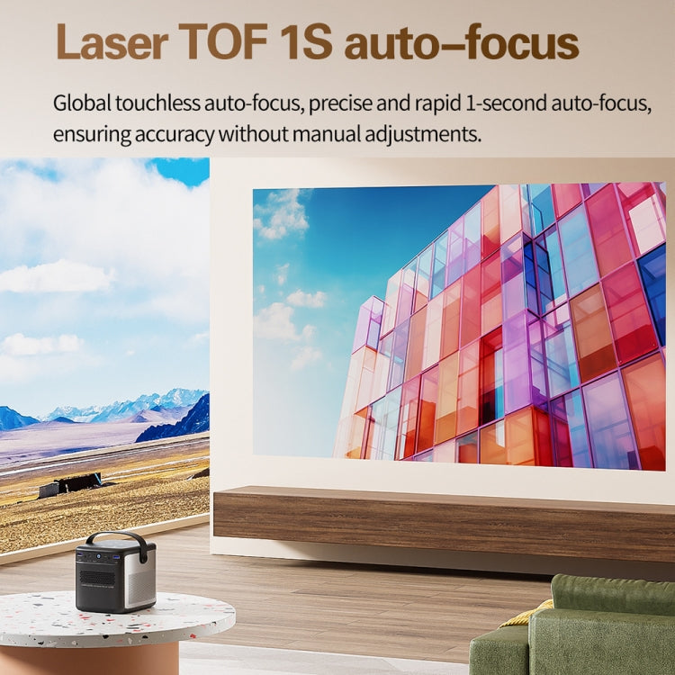 TOUMEI S8 1080P/4K DLP Android 11.OS Wifi 3D Wireless Projector, US Plug, UK Plug, EU Plug