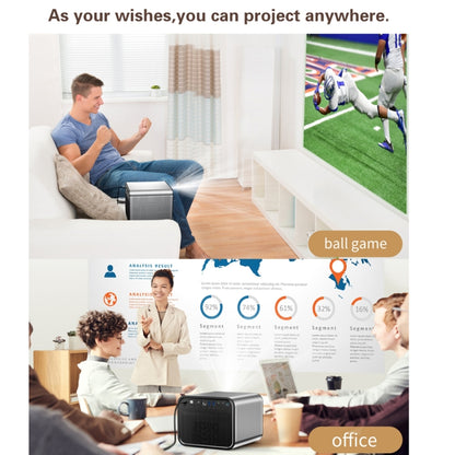 TOUMEI X5 Home Theater DLP Projector HD High Bright 1080P Projector, US Plug, EU Plug, UK Plug