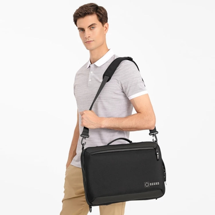 Ozuko Business Laptop USB Backpack Men Schoolbag