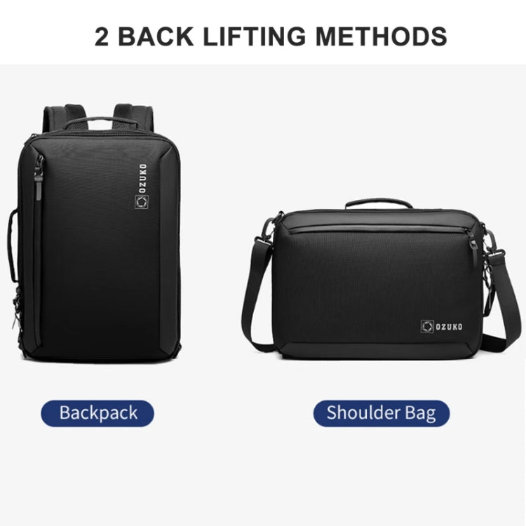 Ozuko Business Laptop USB Backpack Men Schoolbag