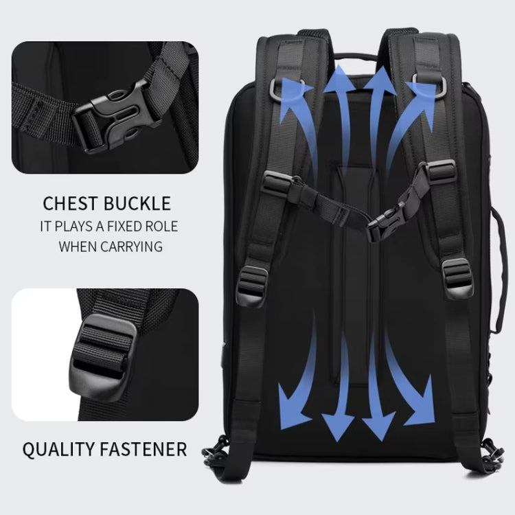 Ozuko Business Laptop USB Backpack Men Schoolbag