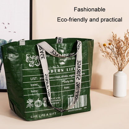 Eco-friendly Portable Large Capacity Shopping Bag Waterproof Folding Travel Bag, Large Green, Large Beige, Small White, Small Yellow