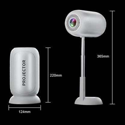 TS-6 Android 11 WiFi6 4K Mini Projector Hidden Lift Gimbal Projector, US Plug, EU Plug, UK Plug, AU Plug