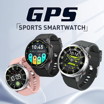 Outdoor GPS Sport Watch 1.32inch HD Round Screen Multi Sport Mode Smartwatch