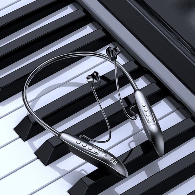 M518P Running Sports Long Standby Semi-In-Ear Neck-Hanging Digital Bluetooth Earphone