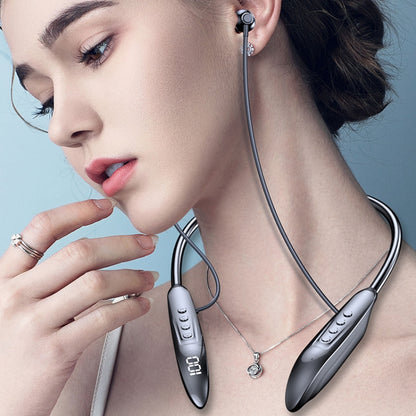 M518P Running Sports Long Standby Semi-In-Ear Neck-Hanging Digital Bluetooth Earphone