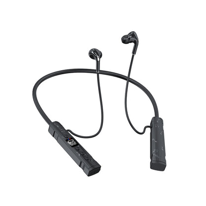 M226 Neck-Hanging In-Ear Pentatone Wired Sports Digital Display Bluetooth Earphone