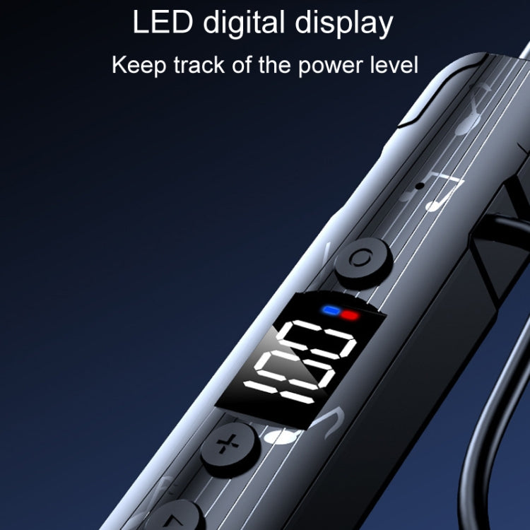 M226 Neck-Hanging In-Ear Pentatone Wired Sports Digital Display Bluetooth Earphone