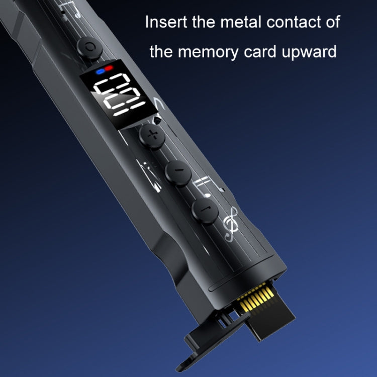 M226 Neck-Hanging In-Ear Pentatone Wired Sports Digital Display Bluetooth Earphone