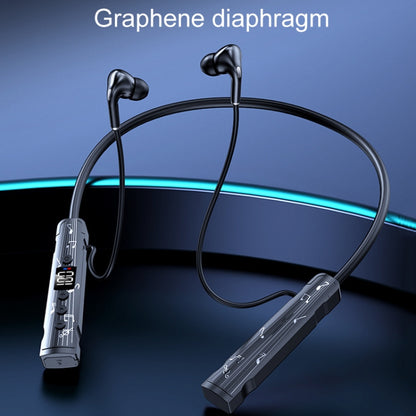 M226 Neck-Hanging In-Ear Pentatone Wired Sports Digital Display Bluetooth Earphone