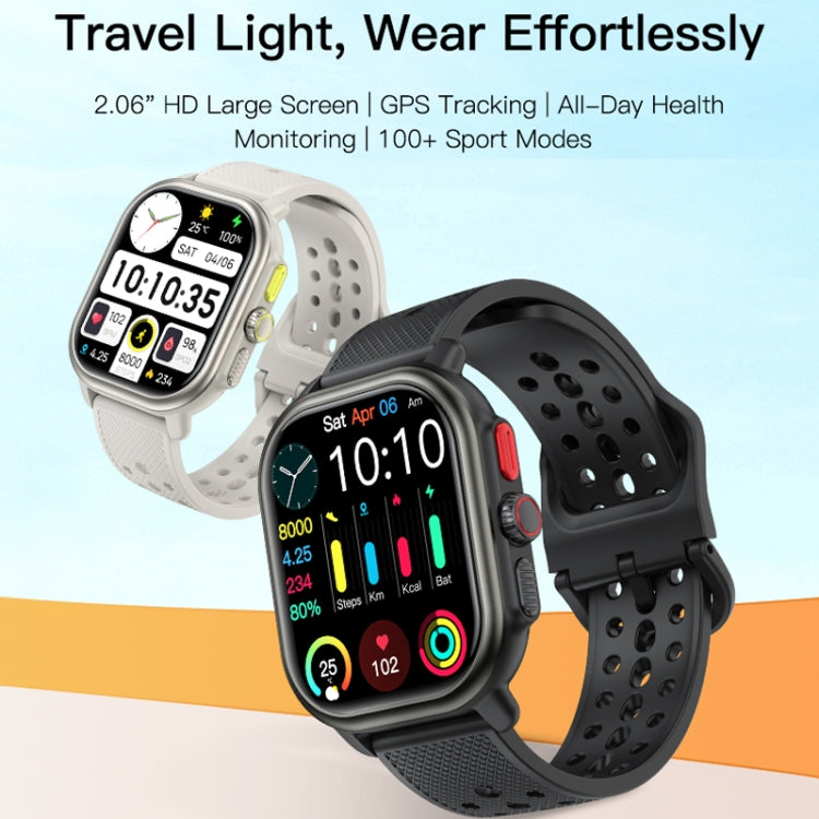 Sports Smart Watch 2.06 Inch Ultra HD AMOLED Screen Bluetooth Talking Watch