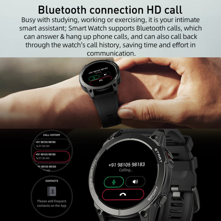 Outdoor Sports Smart Watch 1.43 Inch Ultra HD AMOLED Screen Bluetooth Talking Watch