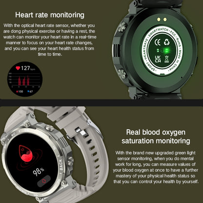 Bluetooth Talk Outdoor Pedometer Exercise Heart Rate Sleep Monitoring Smart Watch