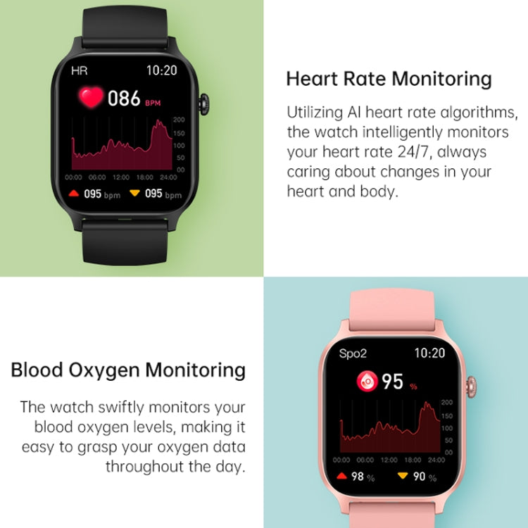 Bluetooth Talk HD Large Screen Heart Rate Oxygen Monitoring Multi-Sport Mode Smart Watch