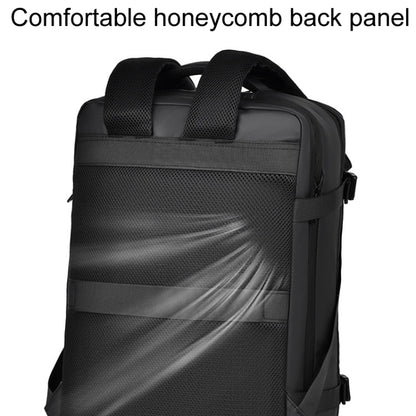WEIXIER B726 Simple Expandable Double-Shoulder Backpack Large Capacity Business Casual Bag