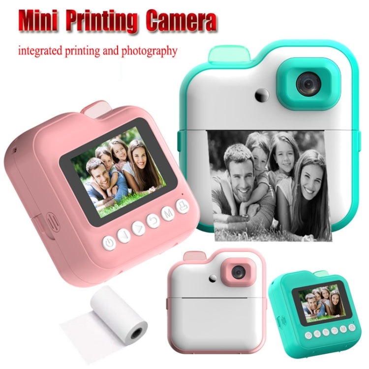 Mini Children High-Definition Printing Digital Camera, Pink, Green, Pink+32G TF Card, Pink+64G TF Card