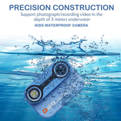 D60 3m Waterproof 2K HD 10X 2.4-inch Outdoor Photo Video Recording Children Mini Camera