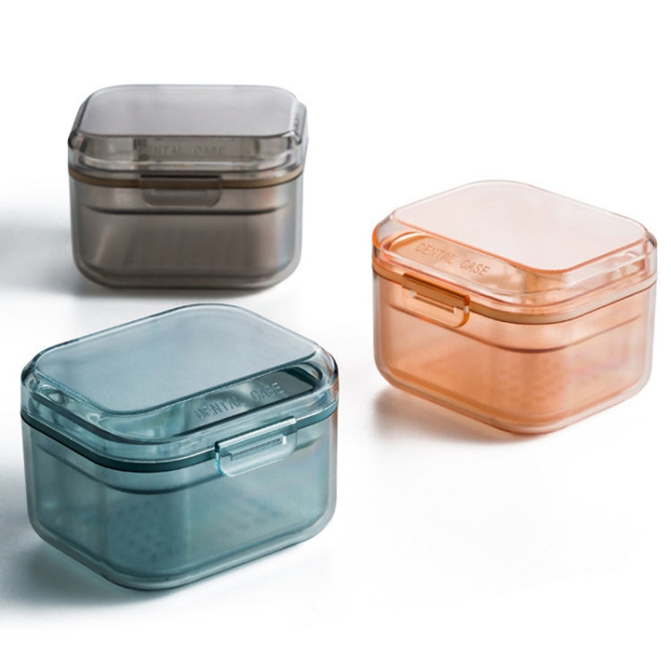 3-layer Denture Case Invisible Orthodontic Retainer Storage Box Drainage Layered Braces Cleaning Box