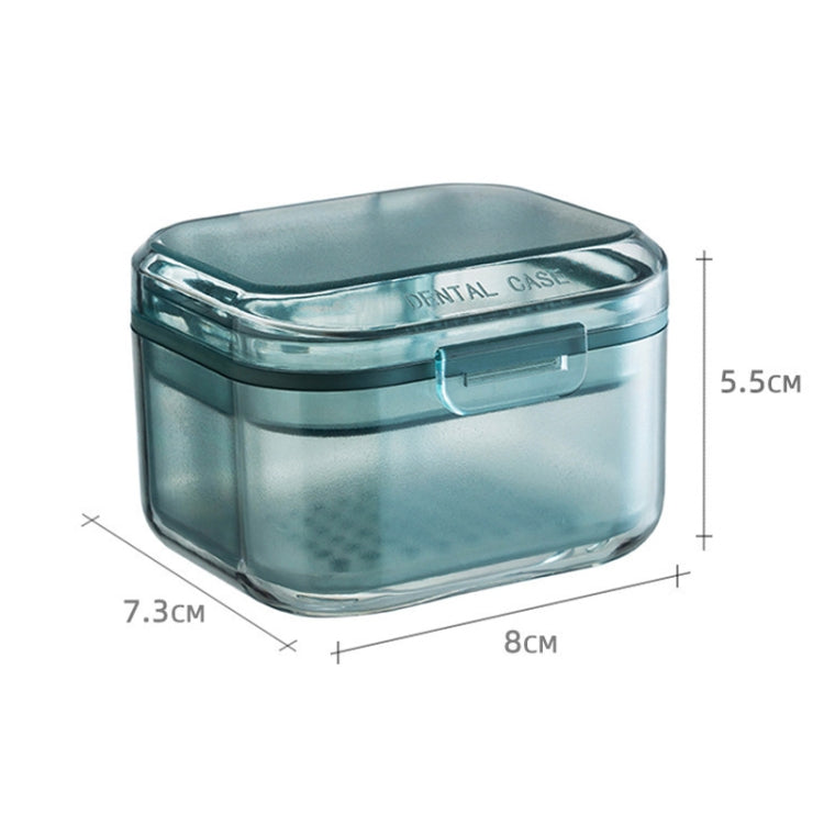 3-layer Denture Case Invisible Orthodontic Retainer Storage Box Drainage Layered Braces Cleaning Box