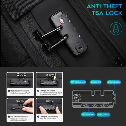 BANGE BG-3028 Men Shoulder Bag Vacuum Compression Large Capacity Expansion Leisure Backpacks