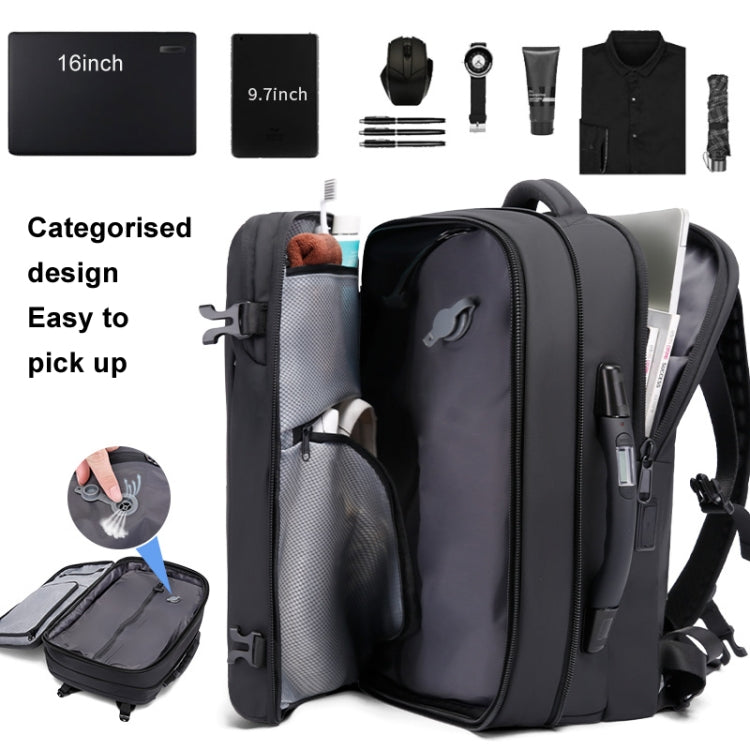 BANGE BG-1909-8 Vacuum Compression Backpack Casual Computer Bag Large Capacity Weighable Business Travel Bag, BG-1909-8