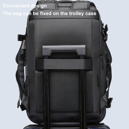 BANGE BG-1909-8 Vacuum Compression Backpack Casual Computer Bag Large Capacity Weighable Business Travel Bag, BG-1909-8
