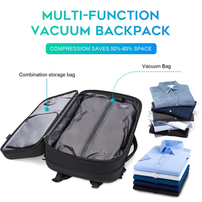 BANGE BG-1909-8 Vacuum Compression Backpack Casual Computer Bag Large Capacity Weighable Business Travel Bag, BG-1909-8